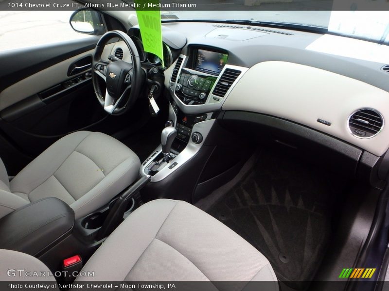 Atlantis Blue Metallic / Medium Titanium 2014 Chevrolet Cruze LT