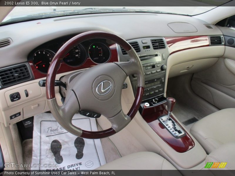Blue Onyx Pearl / Ivory 2002 Lexus ES 300