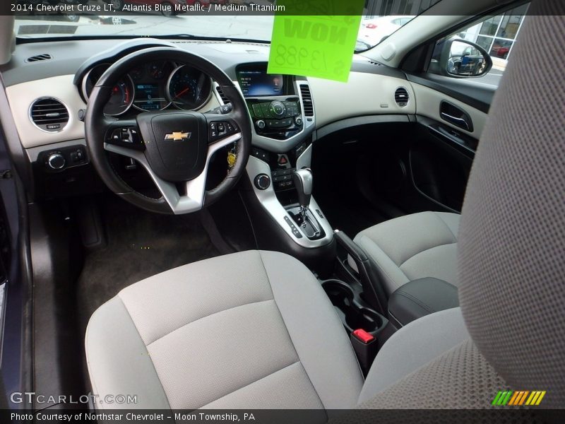 Atlantis Blue Metallic / Medium Titanium 2014 Chevrolet Cruze LT