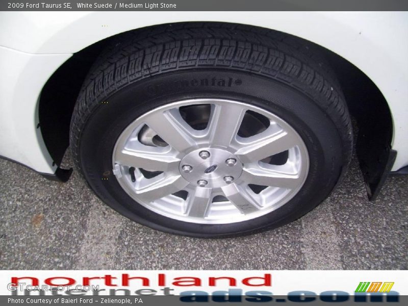 White Suede / Medium Light Stone 2009 Ford Taurus SE