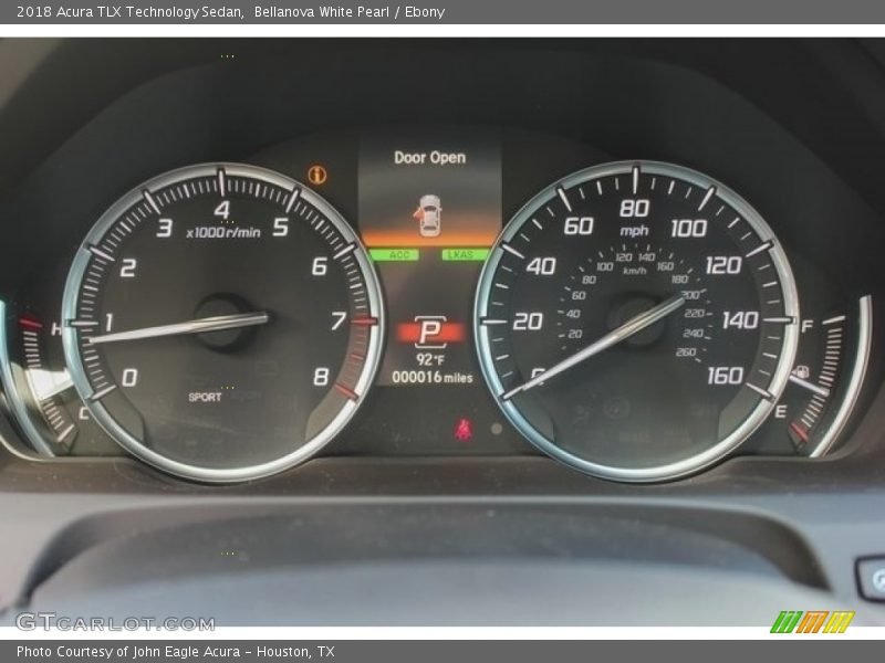 Bellanova White Pearl / Ebony 2018 Acura TLX Technology Sedan