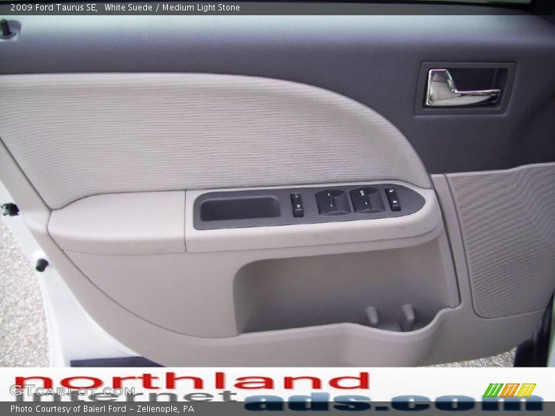 White Suede / Medium Light Stone 2009 Ford Taurus SE