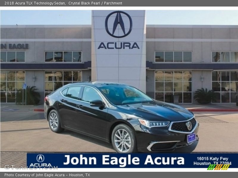 Crystal Black Pearl / Parchment 2018 Acura TLX Technology Sedan