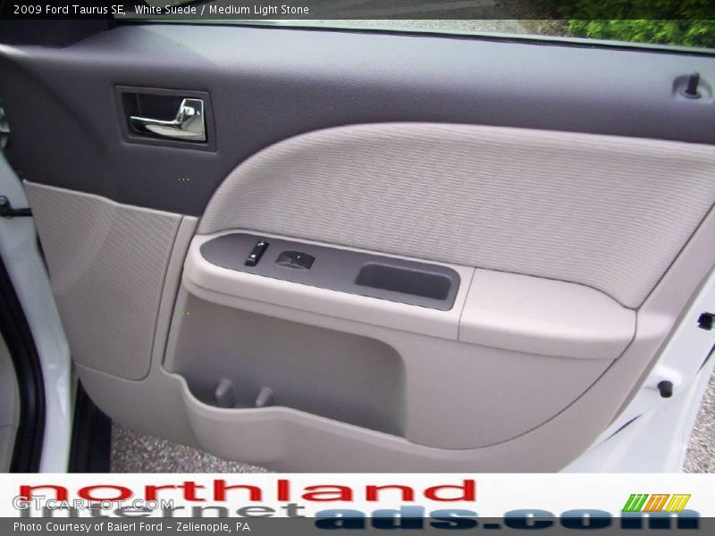 White Suede / Medium Light Stone 2009 Ford Taurus SE