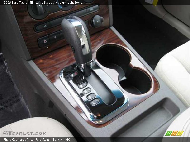 White Suede / Medium Light Stone 2009 Ford Taurus SE