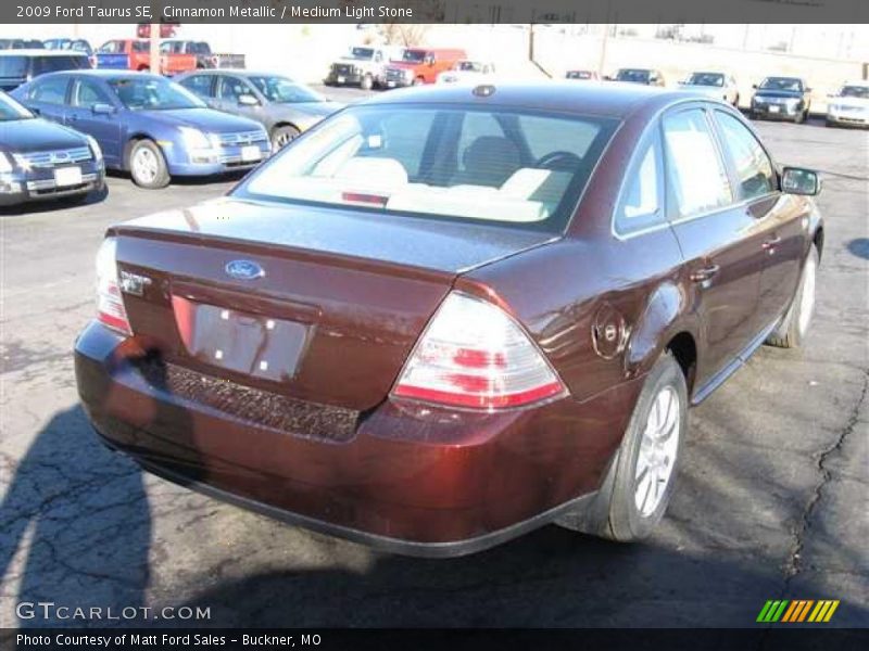 Cinnamon Metallic / Medium Light Stone 2009 Ford Taurus SE