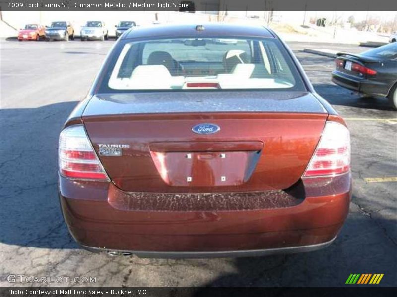 Cinnamon Metallic / Medium Light Stone 2009 Ford Taurus SE