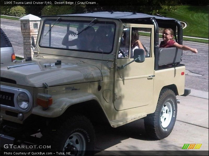 Desert Beige / Gray/Cream 1966 Toyota Land Cruiser FJ40