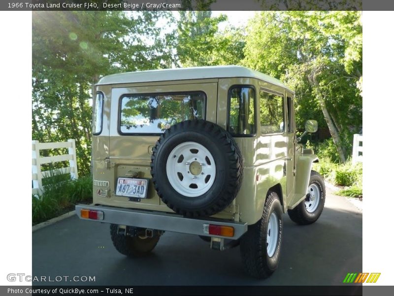 Desert Beige / Gray/Cream 1966 Toyota Land Cruiser FJ40