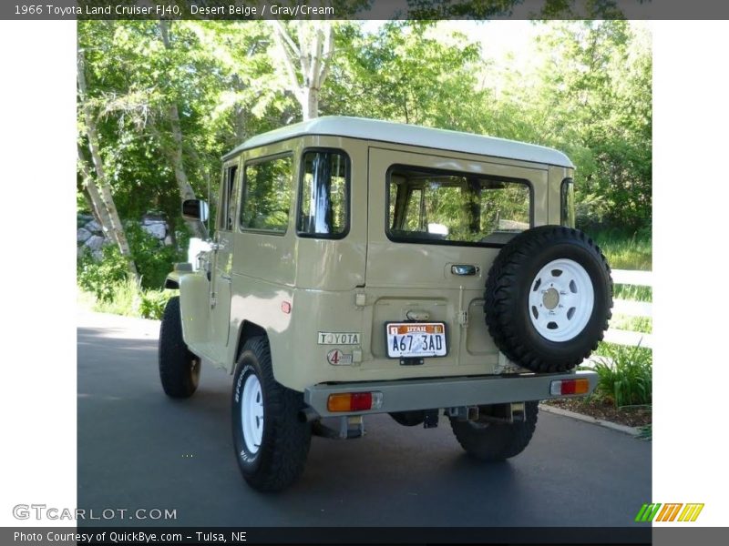Desert Beige / Gray/Cream 1966 Toyota Land Cruiser FJ40