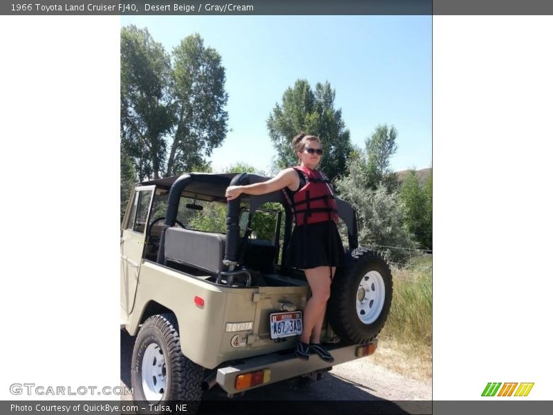 Desert Beige / Gray/Cream 1966 Toyota Land Cruiser FJ40