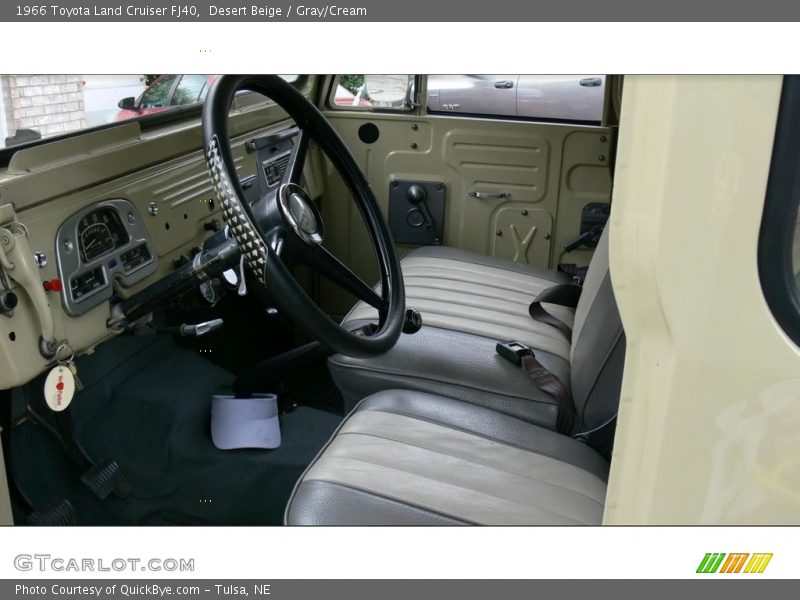 Front Seat of 1966 Land Cruiser FJ40
