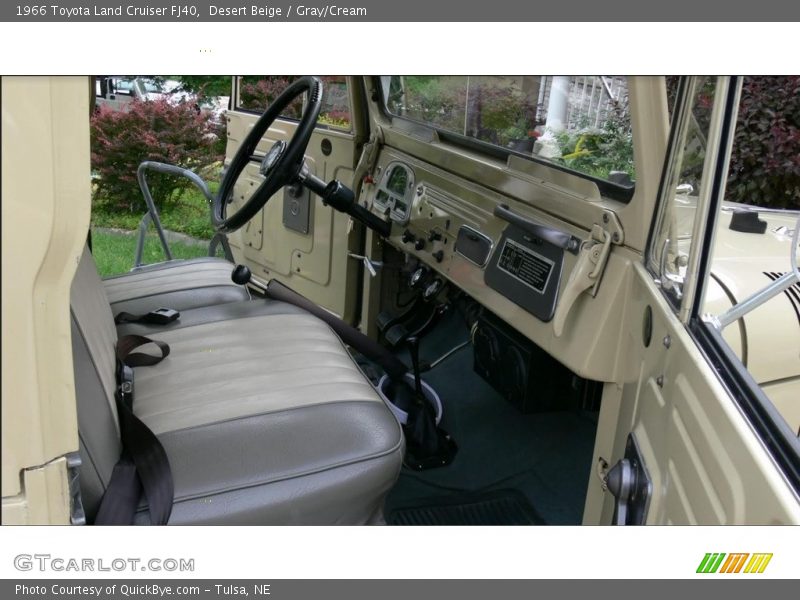 Front Seat of 1966 Land Cruiser FJ40