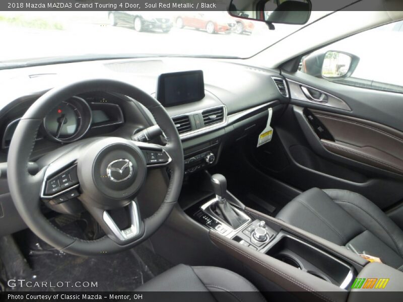 Soul Red Metallic / Black 2018 Mazda MAZDA3 Grand Touring 4 Door