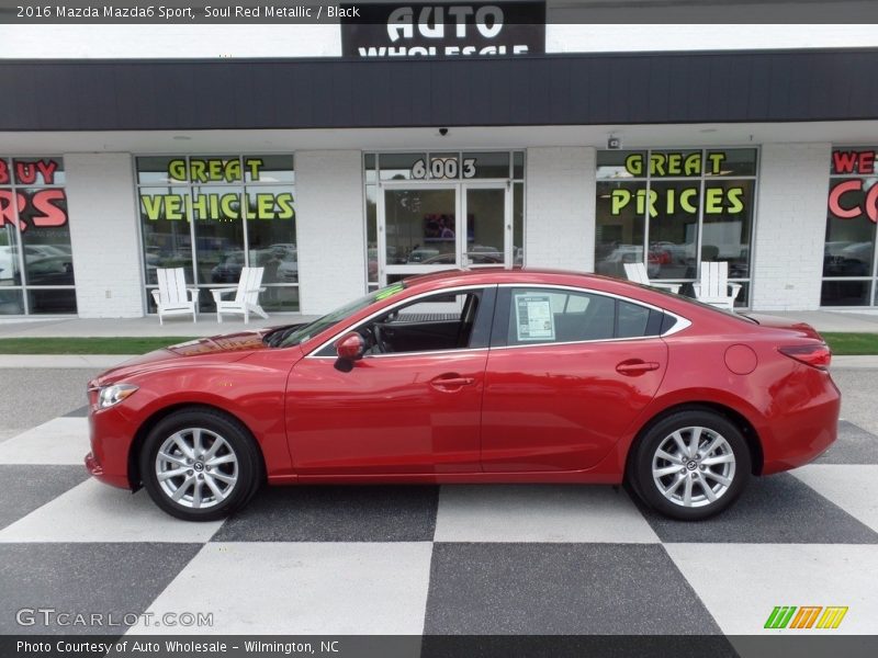 Soul Red Metallic / Black 2016 Mazda Mazda6 Sport