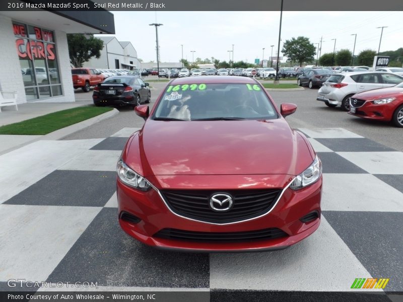 Soul Red Metallic / Black 2016 Mazda Mazda6 Sport