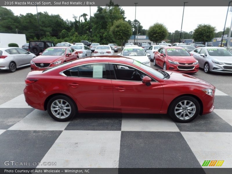 Soul Red Metallic / Black 2016 Mazda Mazda6 Sport