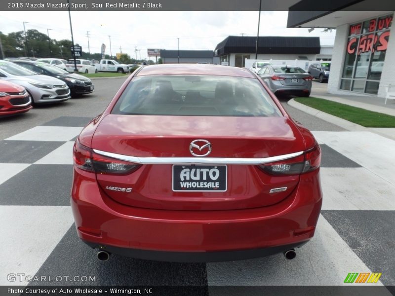 Soul Red Metallic / Black 2016 Mazda Mazda6 Sport