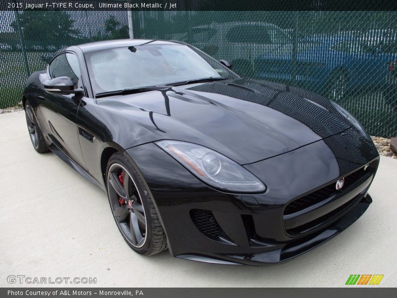 Ultimate Black Metallic / Jet 2015 Jaguar F-TYPE R Coupe