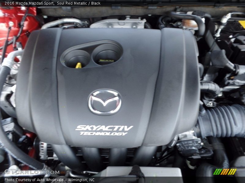 Soul Red Metallic / Black 2016 Mazda Mazda6 Sport
