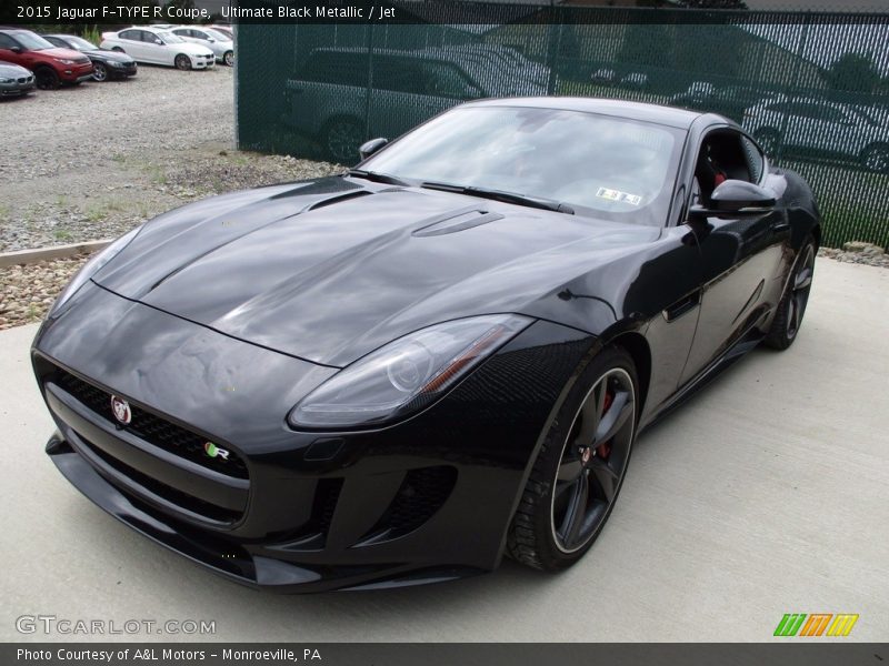 Ultimate Black Metallic / Jet 2015 Jaguar F-TYPE R Coupe