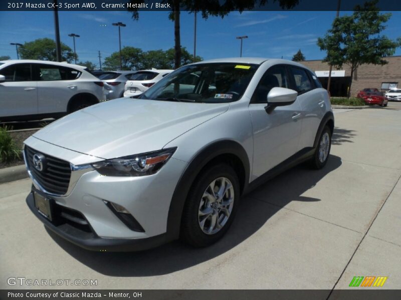 Ceramic Metallic / Black 2017 Mazda CX-3 Sport AWD