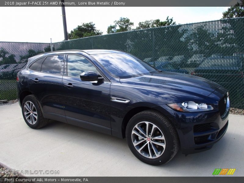 Loire Blue Metallic / Ebony 2018 Jaguar F-PACE 25t AWD Premium