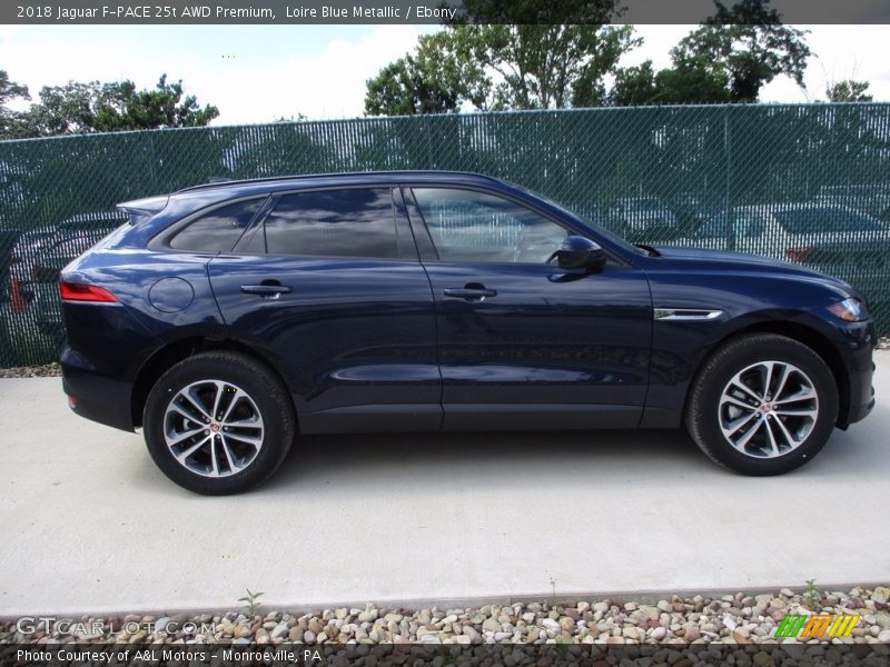 Loire Blue Metallic / Ebony 2018 Jaguar F-PACE 25t AWD Premium