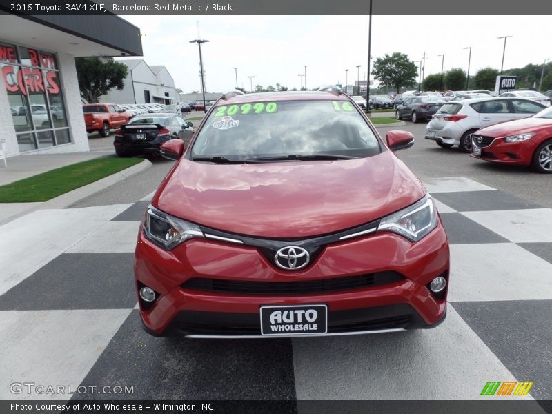 Barcelona Red Metallic / Black 2016 Toyota RAV4 XLE