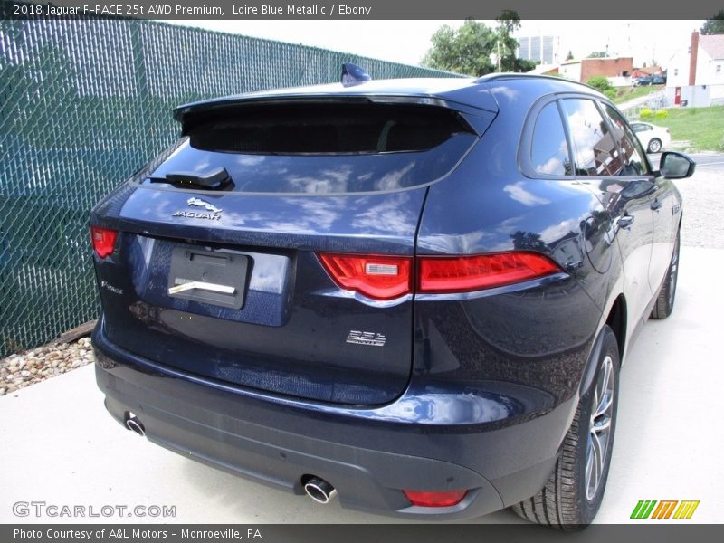 Loire Blue Metallic / Ebony 2018 Jaguar F-PACE 25t AWD Premium
