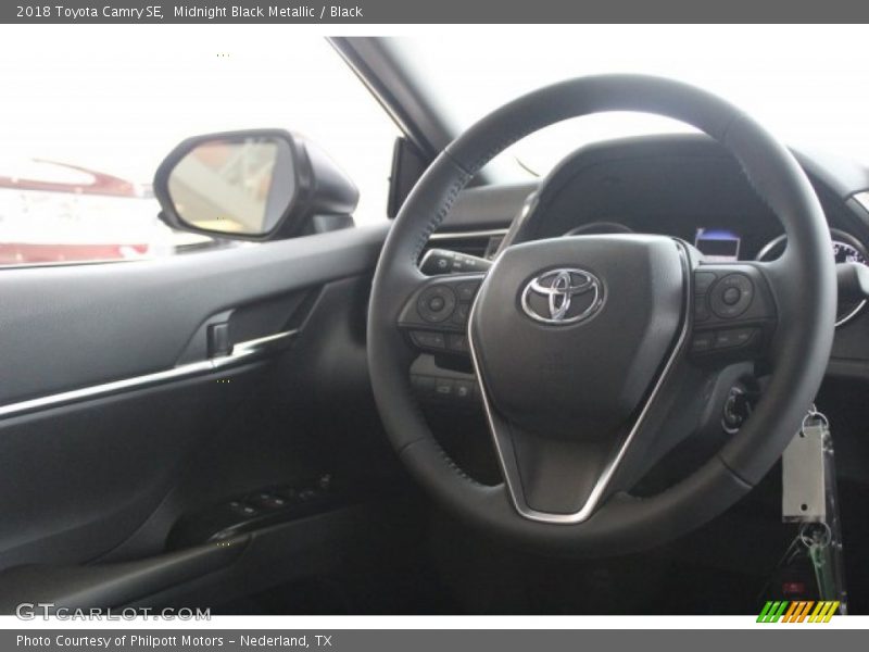 Midnight Black Metallic / Black 2018 Toyota Camry SE