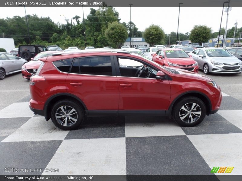 Barcelona Red Metallic / Black 2016 Toyota RAV4 XLE
