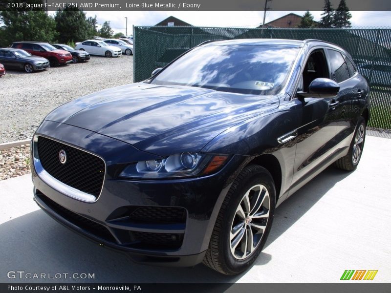 Loire Blue Metallic / Ebony 2018 Jaguar F-PACE 25t AWD Premium