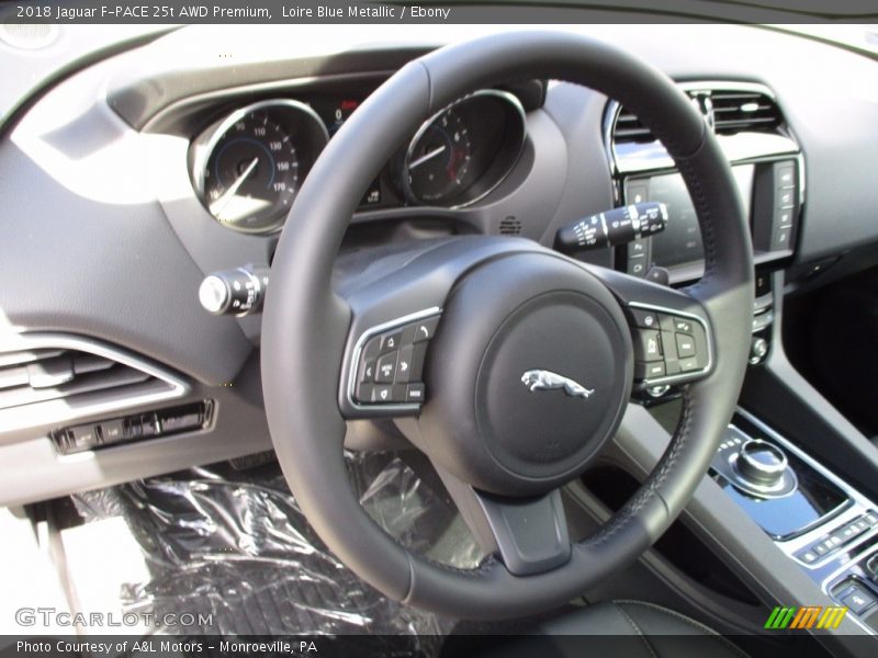 Loire Blue Metallic / Ebony 2018 Jaguar F-PACE 25t AWD Premium
