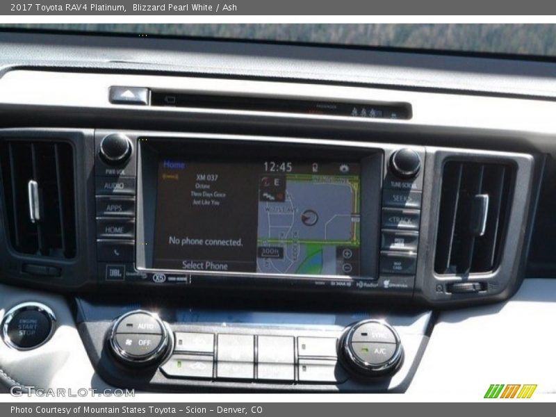 Blizzard Pearl White / Ash 2017 Toyota RAV4 Platinum