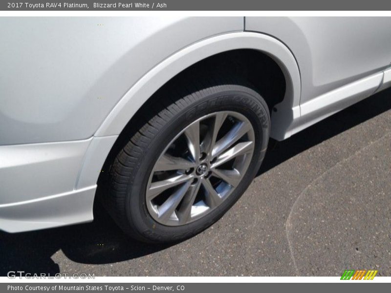 Blizzard Pearl White / Ash 2017 Toyota RAV4 Platinum