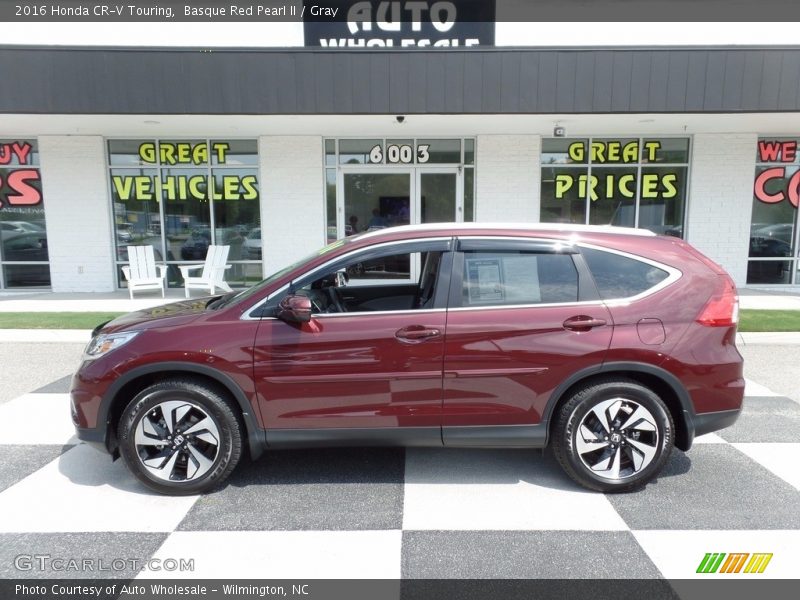 Basque Red Pearl II / Gray 2016 Honda CR-V Touring