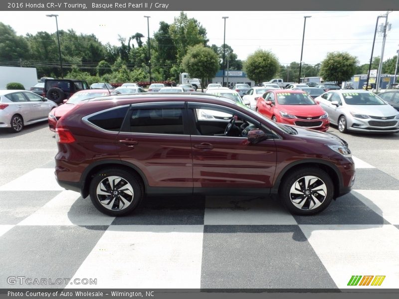 Basque Red Pearl II / Gray 2016 Honda CR-V Touring