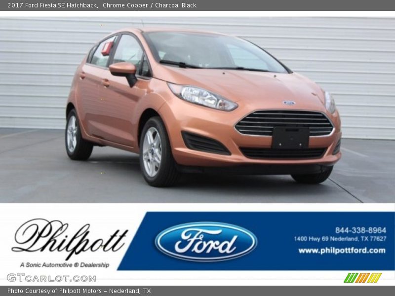 Chrome Copper / Charcoal Black 2017 Ford Fiesta SE Hatchback
