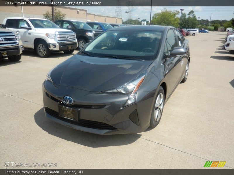 Magnetic Gray Metallic / Black 2017 Toyota Prius Three