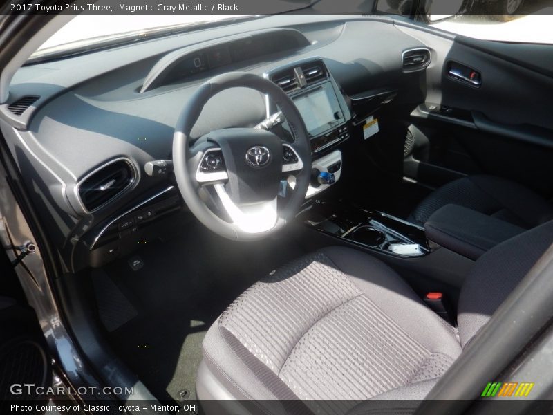 Magnetic Gray Metallic / Black 2017 Toyota Prius Three