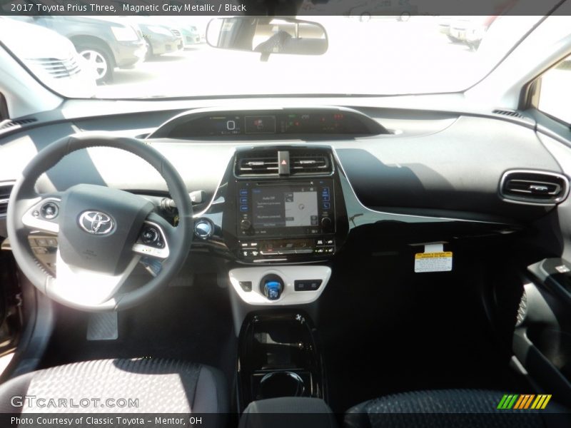 Magnetic Gray Metallic / Black 2017 Toyota Prius Three
