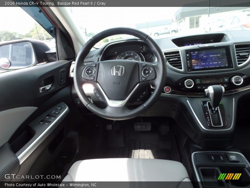 Basque Red Pearl II / Gray 2016 Honda CR-V Touring