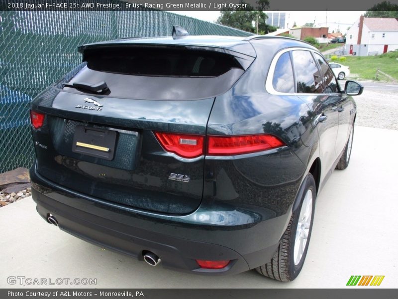 British Racing Green Metallic / Light Oyster 2018 Jaguar F-PACE 25t AWD Prestige