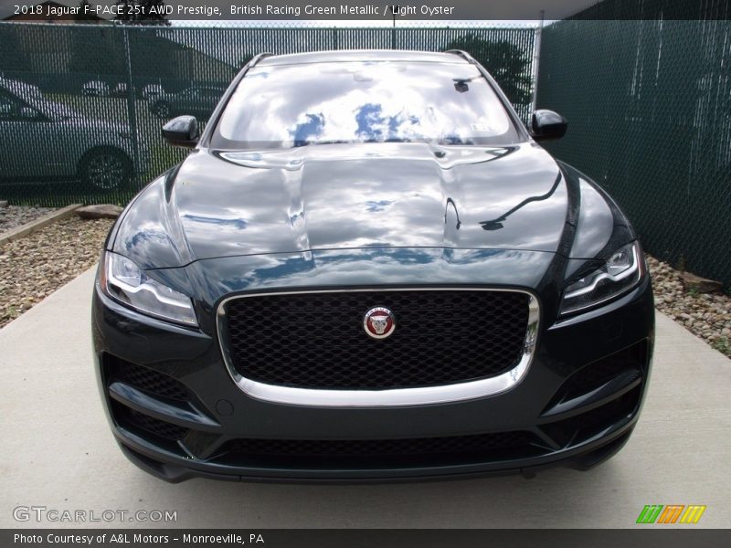 British Racing Green Metallic / Light Oyster 2018 Jaguar F-PACE 25t AWD Prestige