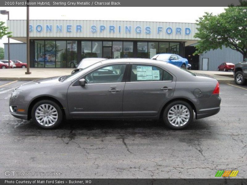 Sterling Grey Metallic / Charcoal Black 2010 Ford Fusion Hybrid