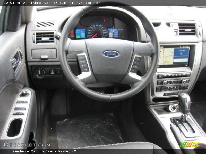 Sterling Grey Metallic / Charcoal Black 2010 Ford Fusion Hybrid