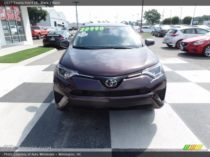Black / Black 2017 Toyota RAV4 LE