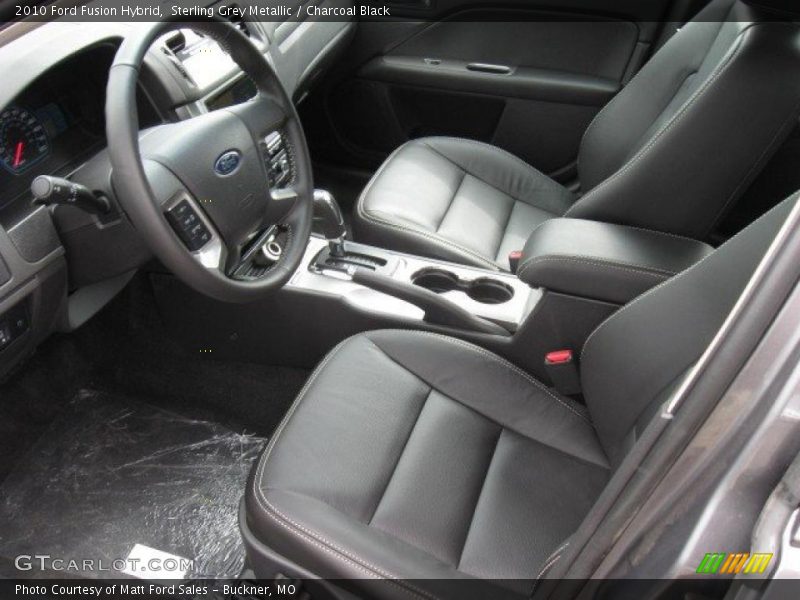 Sterling Grey Metallic / Charcoal Black 2010 Ford Fusion Hybrid