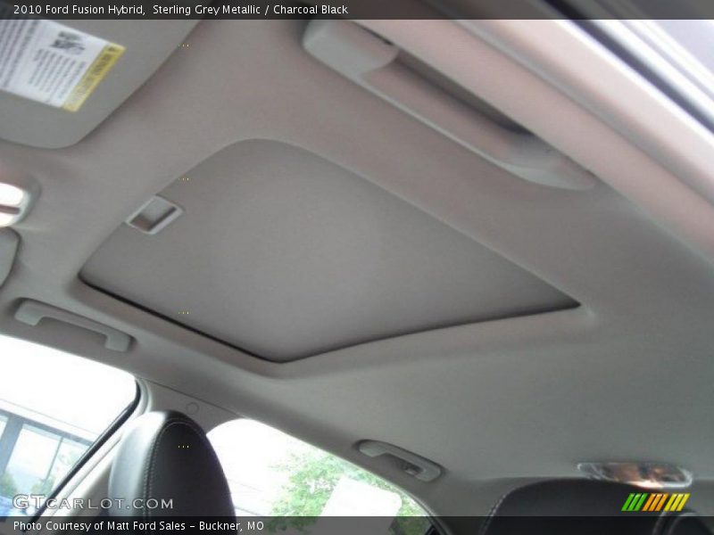 Sterling Grey Metallic / Charcoal Black 2010 Ford Fusion Hybrid